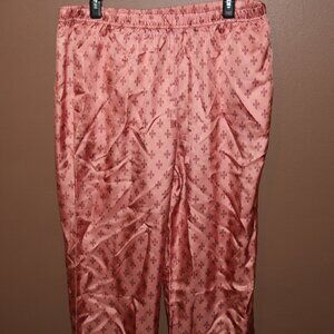 OVO Silk Pajama Pant - Pink - Sz L 100% Silk